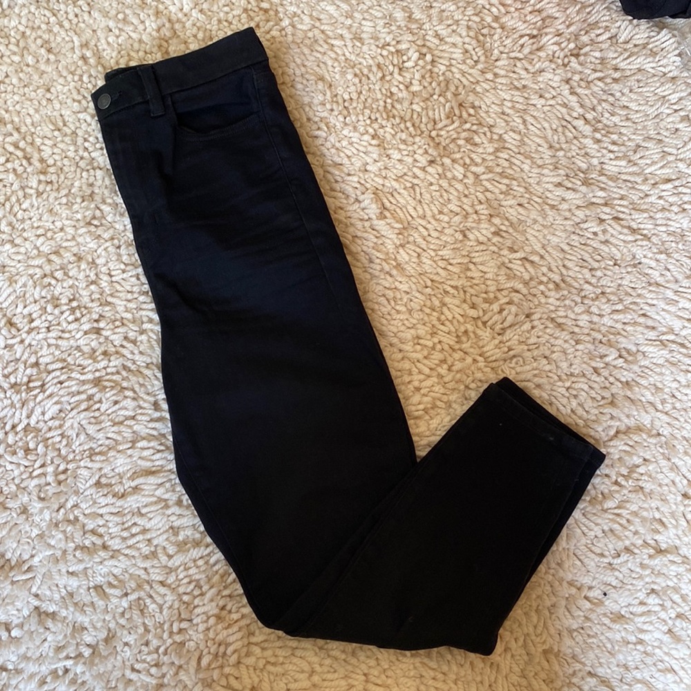 6 X-Short Black High Waisted American Eagle Jeggings